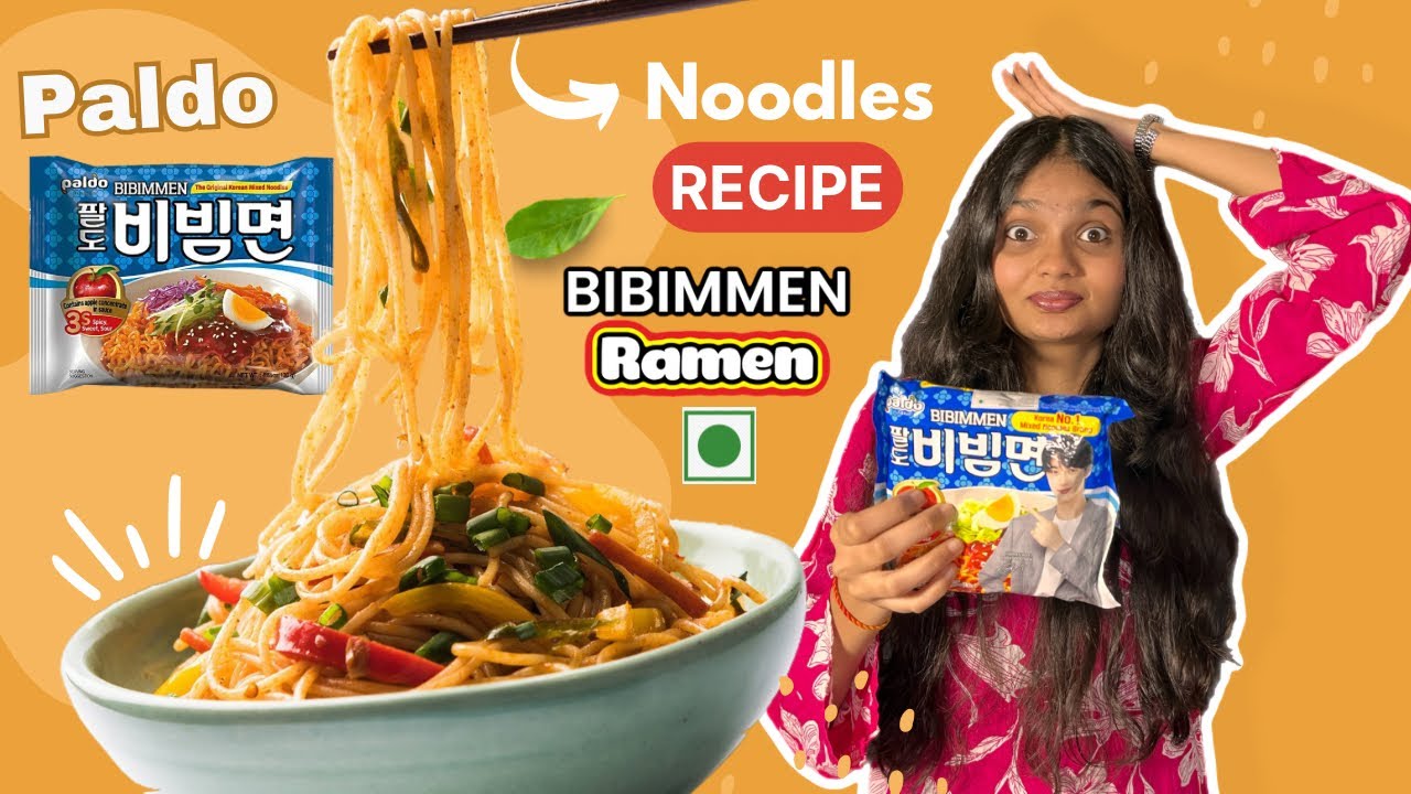 Обзор и дегустация рамена Paldo BIBIMMEN 🍜 | Острая кисло-сладкая корейская лапша