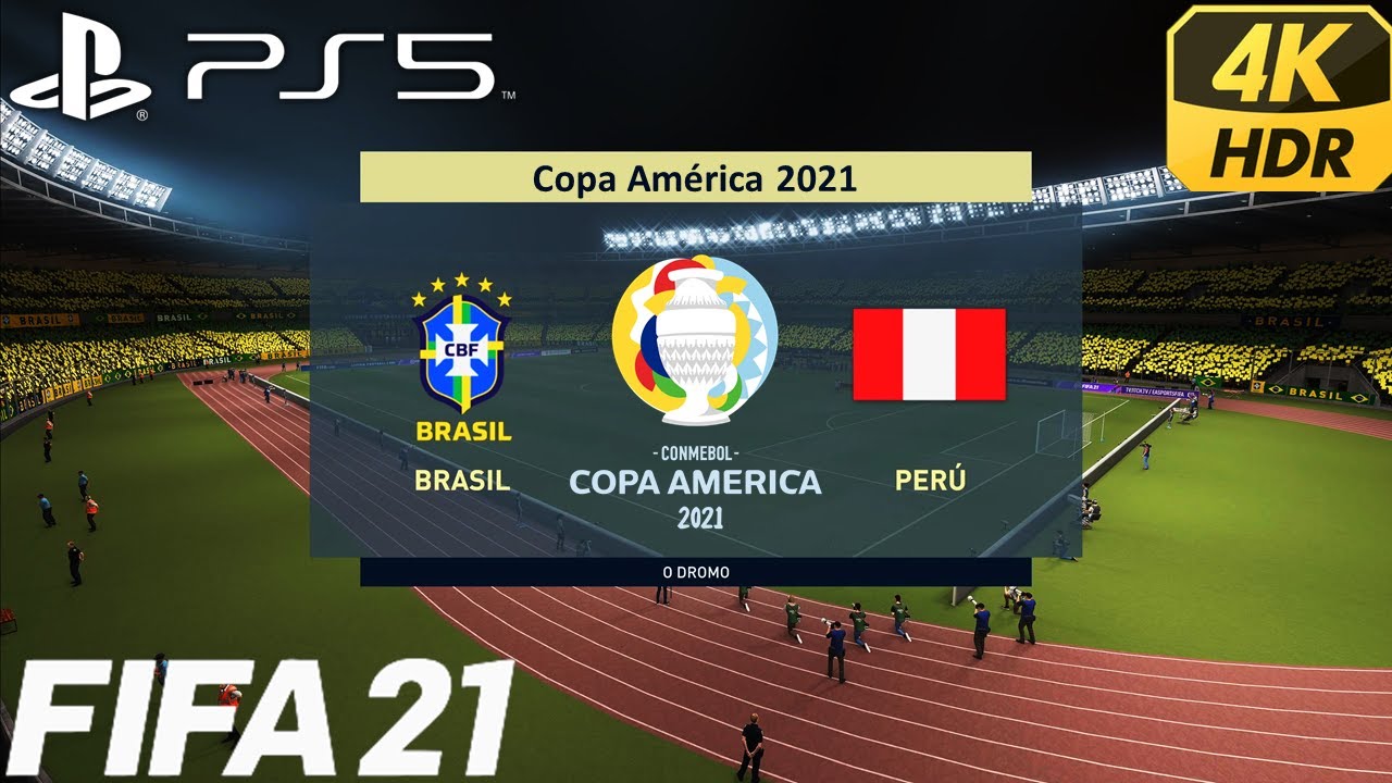 FIFA 21 PS5 | Brasil vs Perú | Copa América Grupo B | 4K 60fps HDR | Español Latino