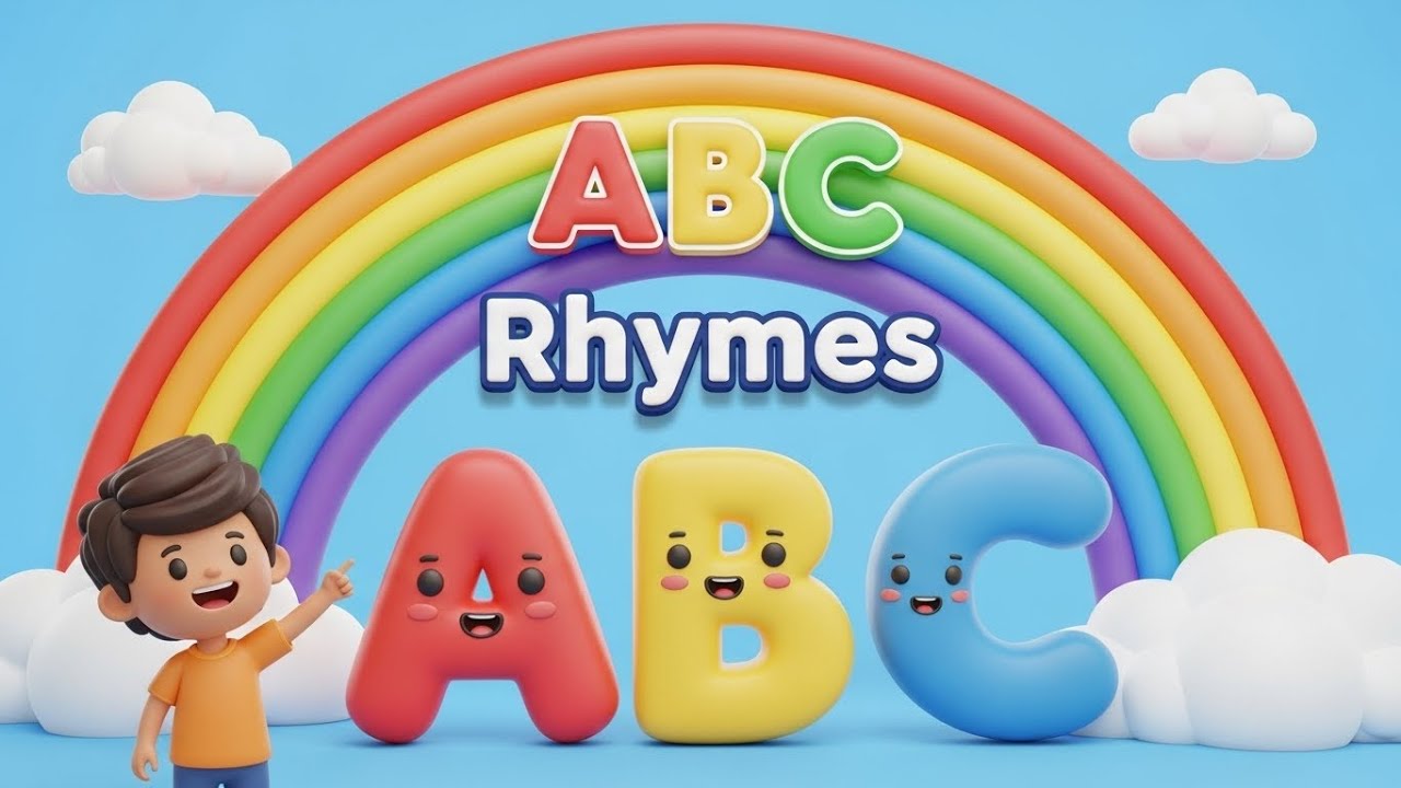 ABC Rhymes A to Z 🌈 | Fun & Easy Alphabet Songs for Kids