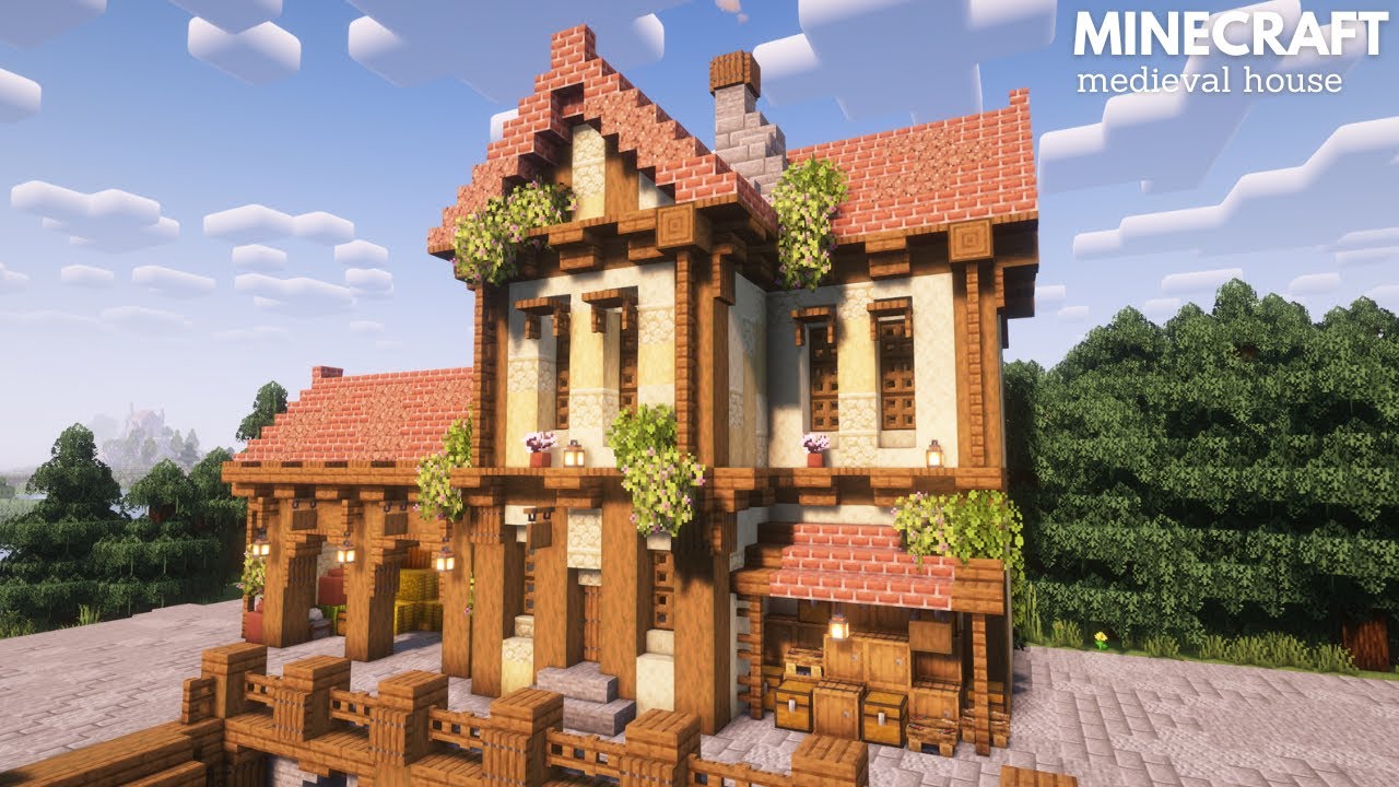 Minecraft: How to build a Harbor house | Medieval House | Minecraft Tutorial
