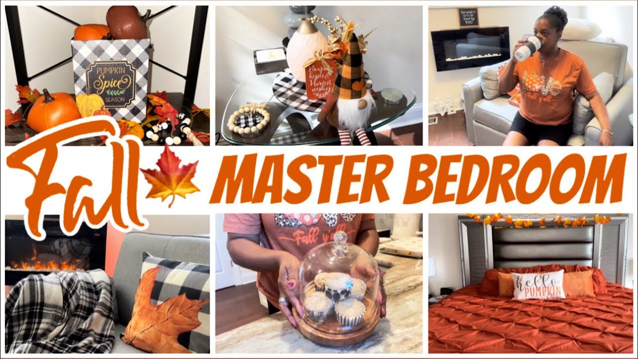 FALL DECORATE WITH ME 2023 | FALL MASTER BEDROOM | COZY FALL DECOR