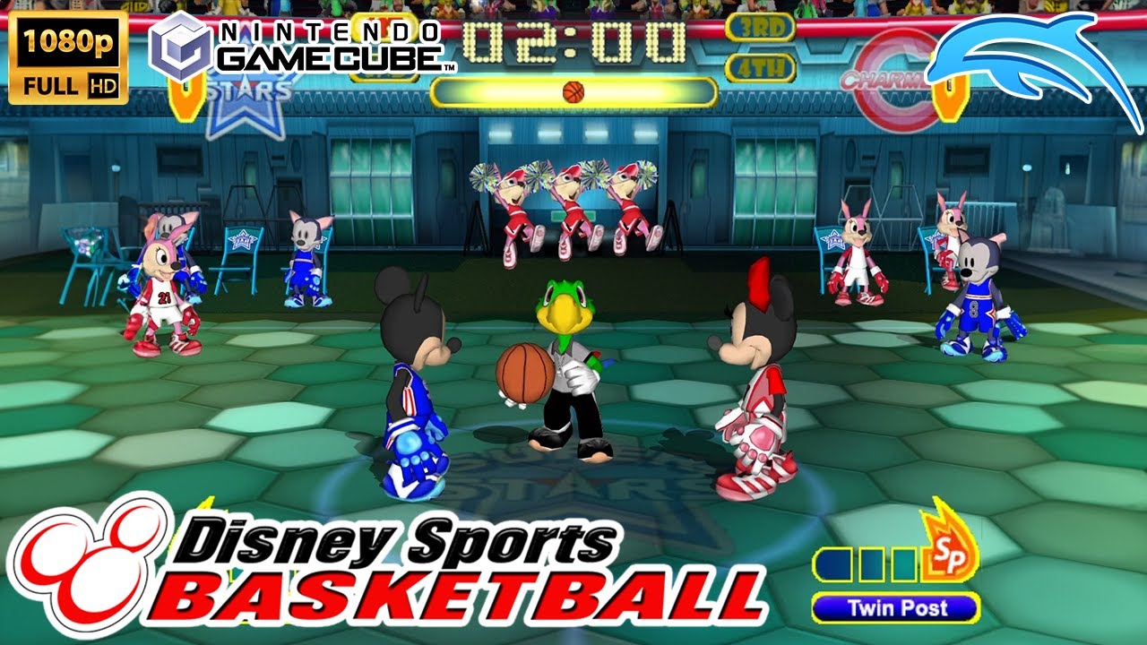 Геймплей Disney Sports Basketball GameCube HD (Dolphin)