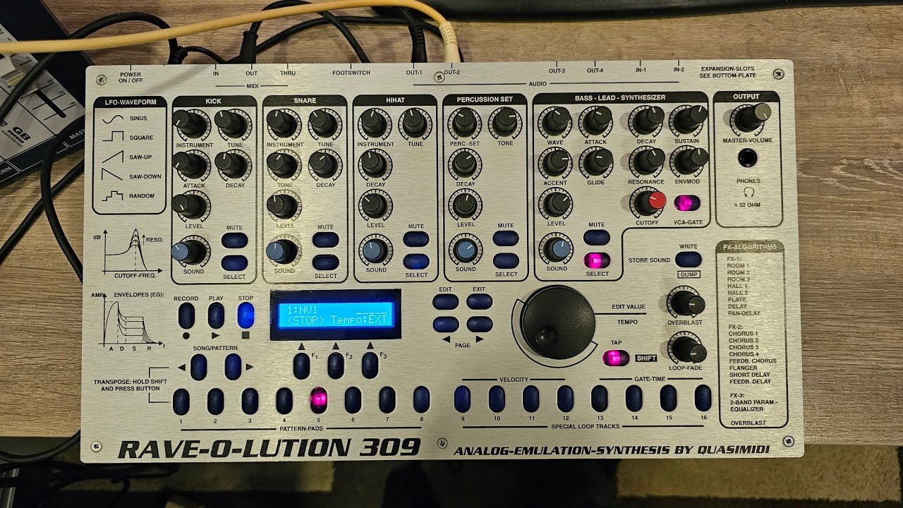 Noise Vector :: Techno Modular Mix Medley #29 [Quasimidi Rave-o-lution 309, 909, 8S, Fat1, Modular]
