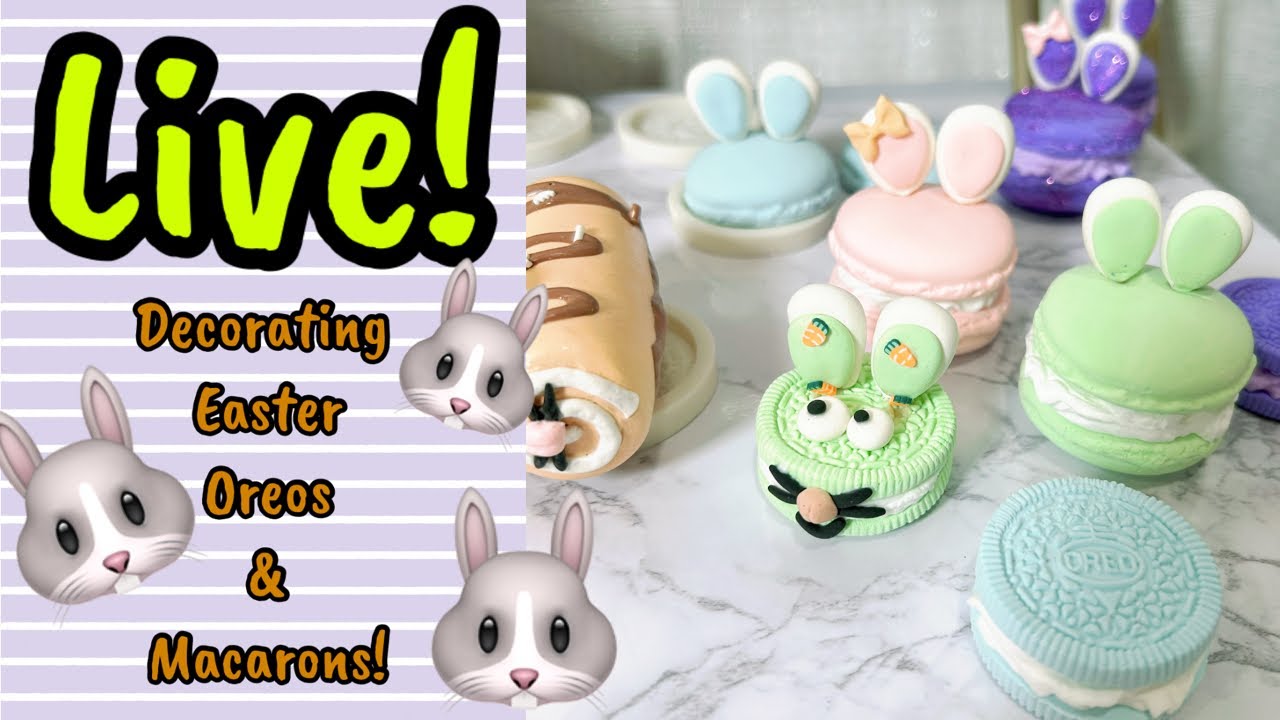 Decorating Easter Bunny Oreos & Macarons!
