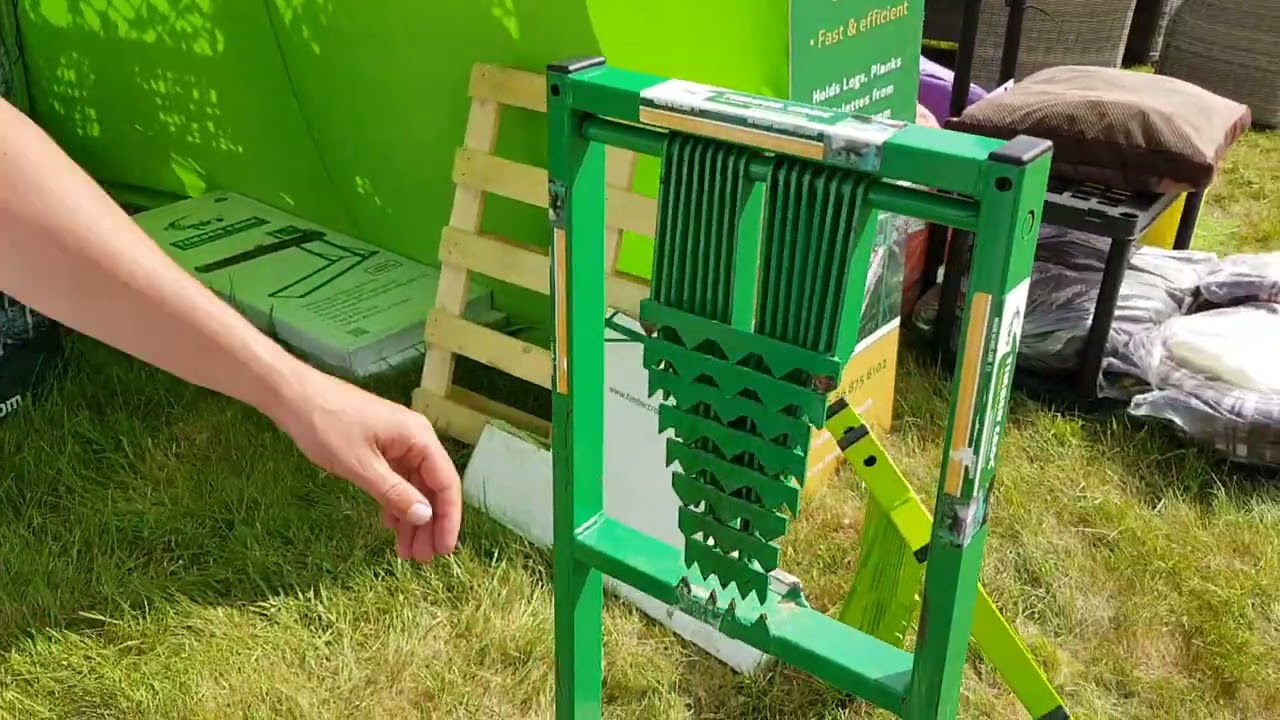 Timber Croc Chainsaw Log Holder in action with small logs