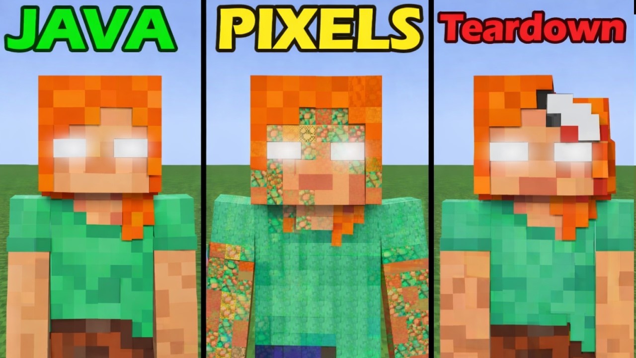 Java против пикселей против Teardown | Физический эксперимент
