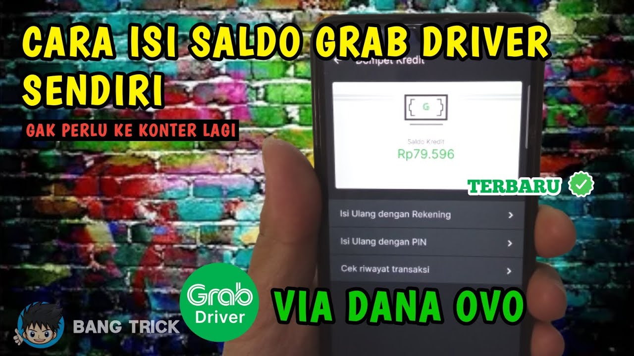 Cara Mudah TopUp Isi Saldo Grab Driver Terbaru