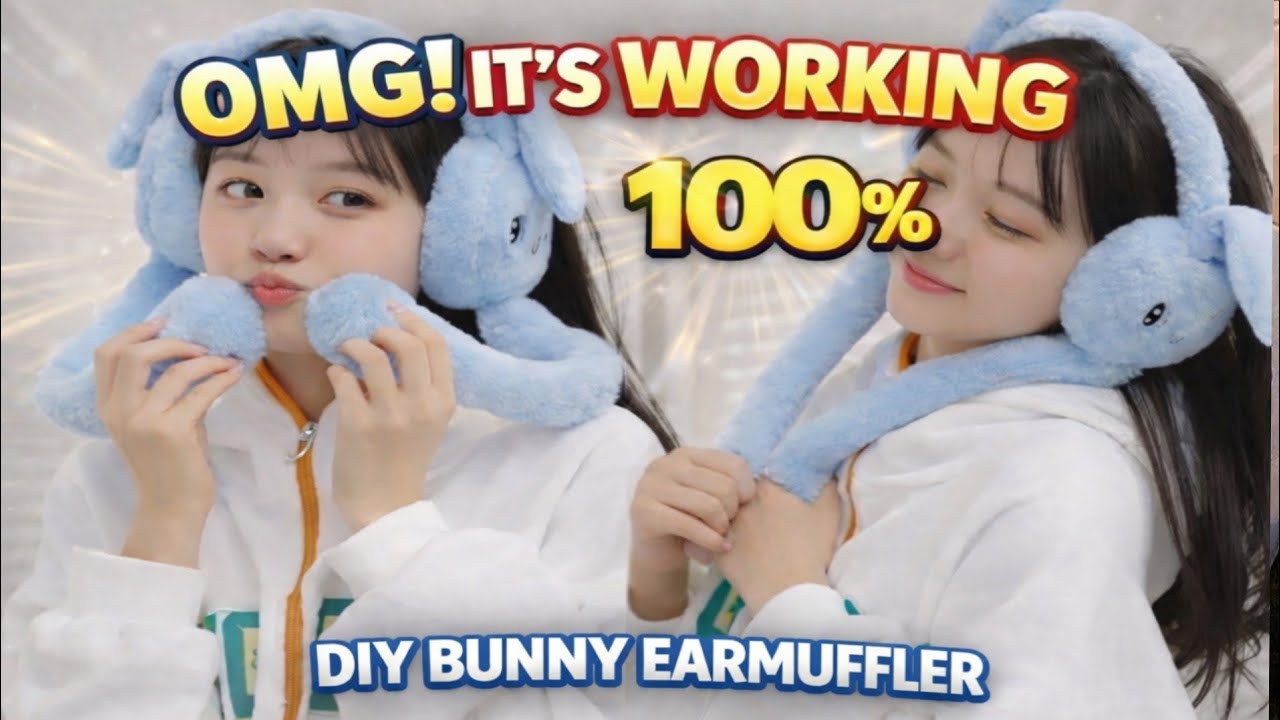 How to make trendingviralEarmuffs at home / Ghar par viral earmuffkaise banaye / viral earmuffs#diy 