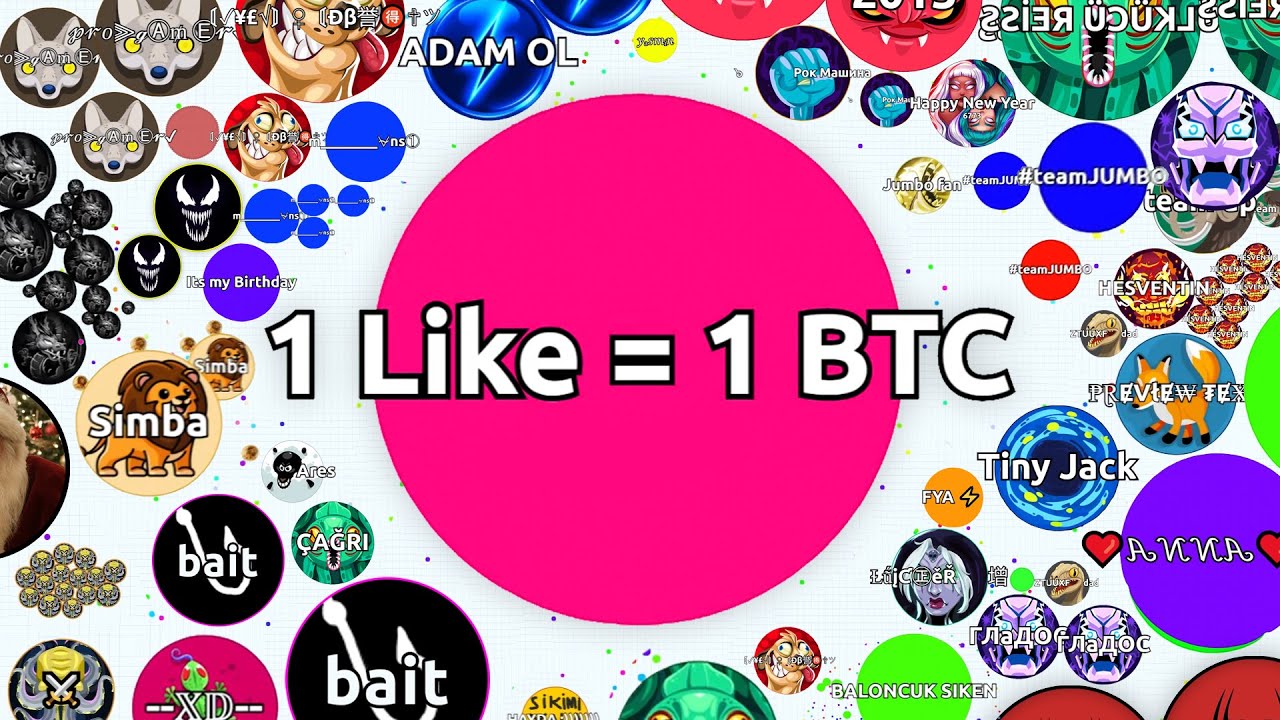 Crypto Agar.io - EPIC SOLO AGARIO GAMEPLAY (Bitcoin)
