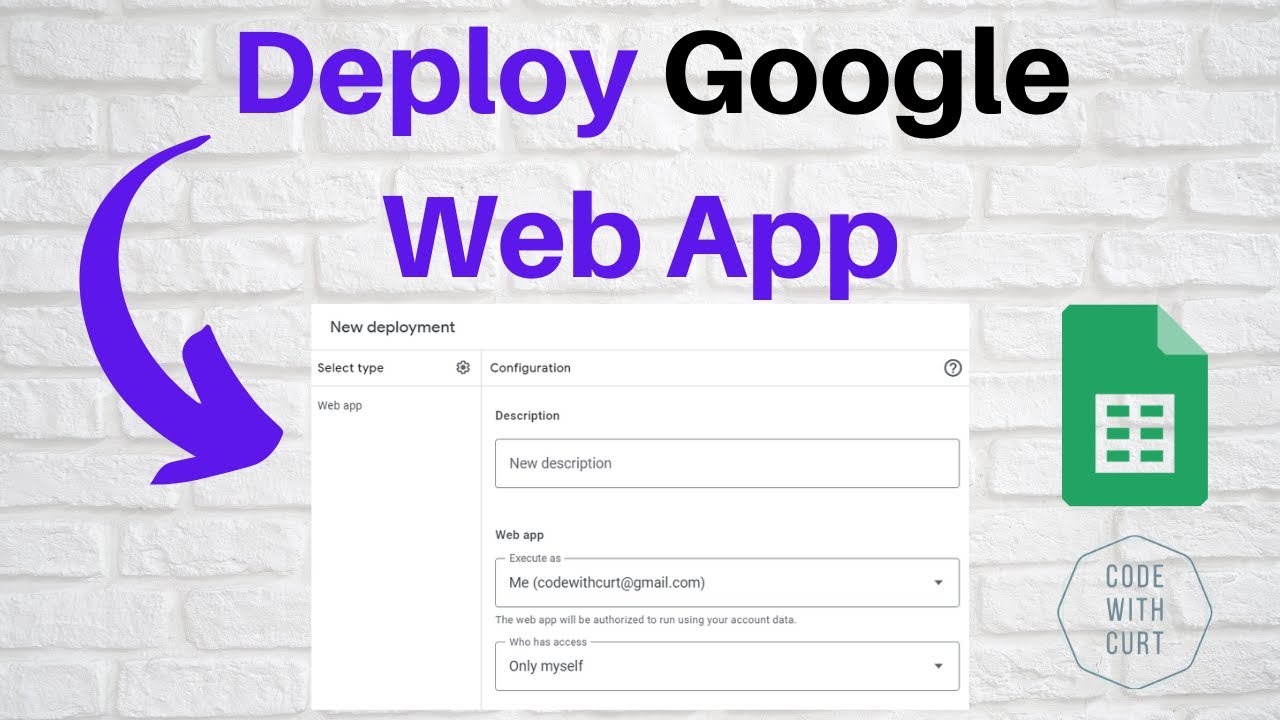 Развертывание Google Web App