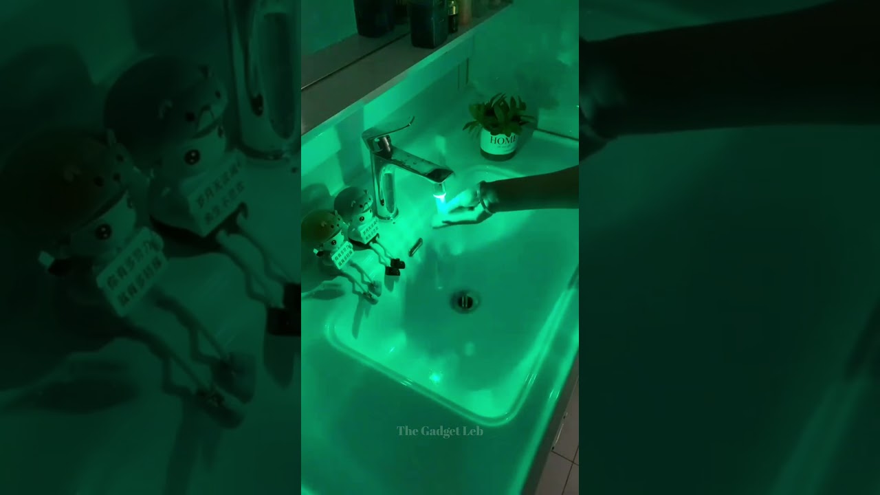 LED Light Water Faucet 7 Colors Changing Glow Shower #gadgets