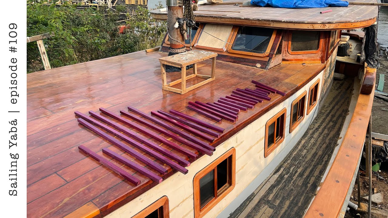 Wooden sailboat pilothouse windows rebuild: finally waterproof! — Sailing Yabá #109