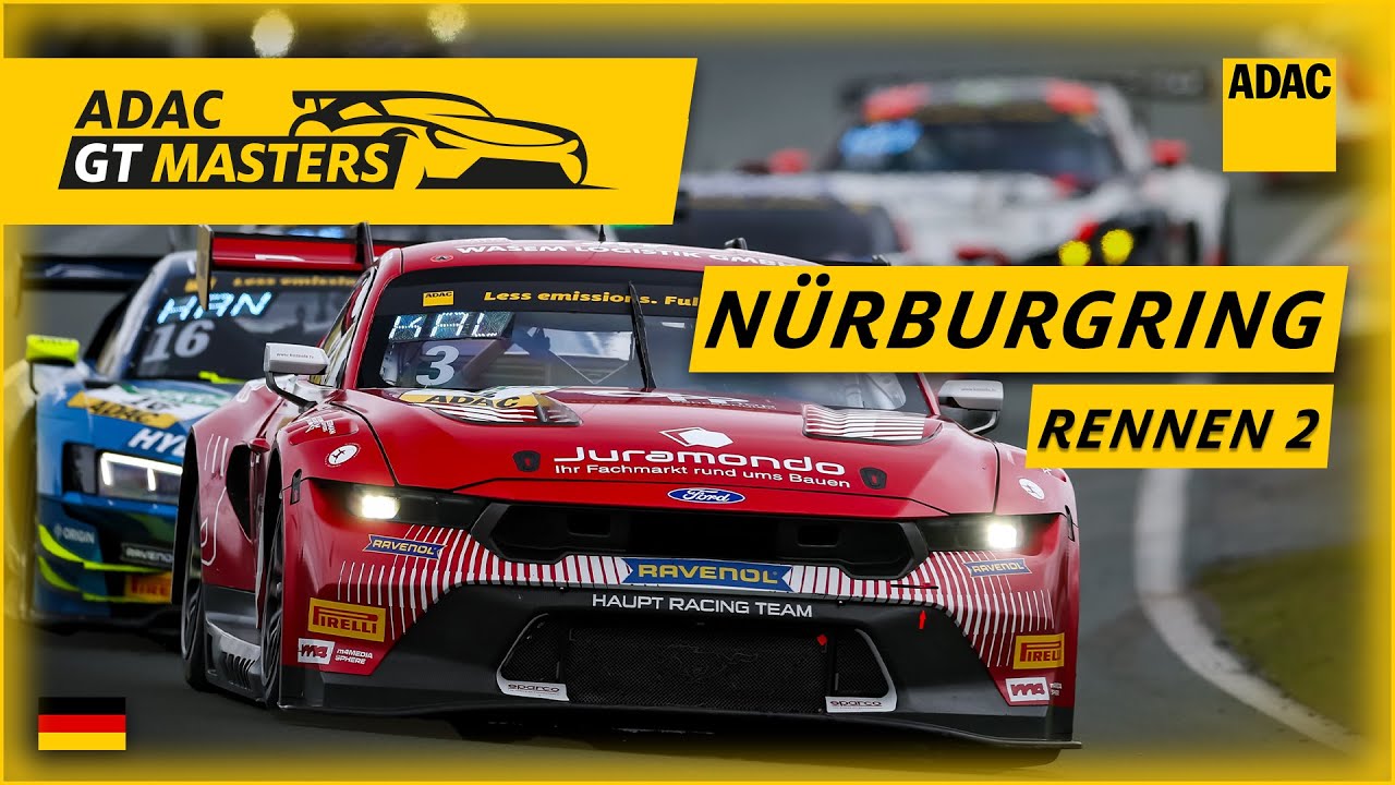 LIVE 🔥 Rennen 2 auf dem Nürburgring | ADAC GT Masters 2025