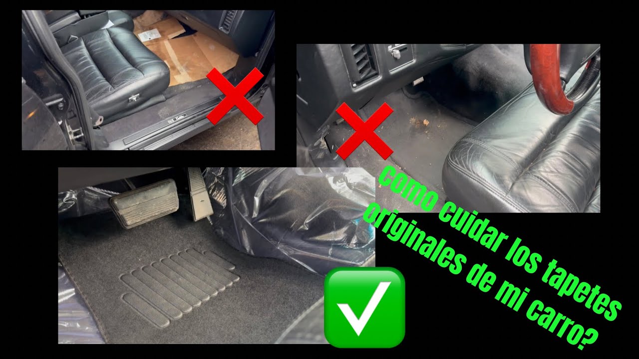 Cómo cuidar los tapetes originales de mi carro? Como cuidar el interior de mi carro?