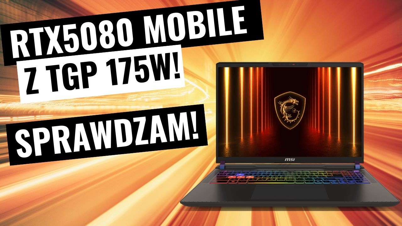 Test MSI Vector 16 HX AI – RTX 5080, Ultra 9 i termowizja w akcji