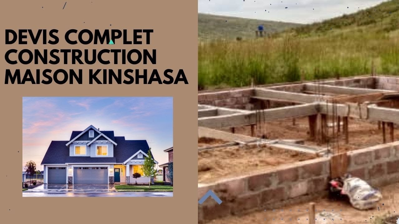 Devis complet de la construction d'une maison T5/F5 au Congo Kinshasa commune de la Nsele. #kinshasa