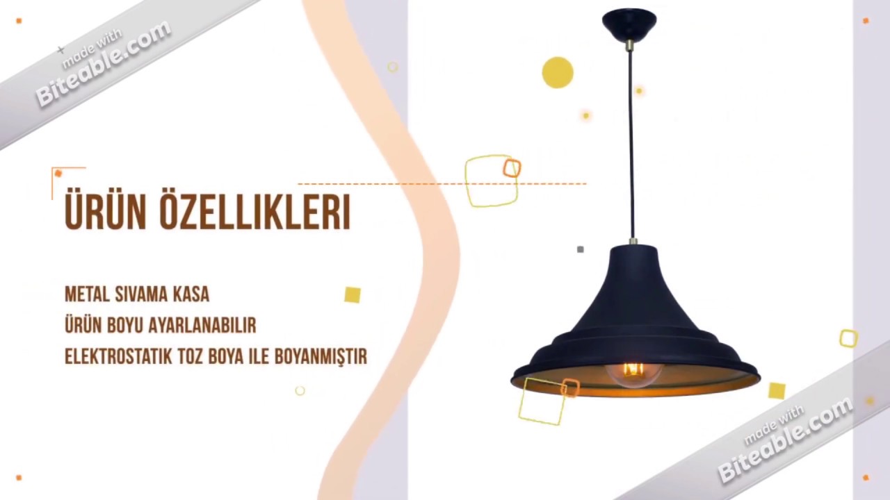 LAMBADAR MODERN METAL SARKIT AVİZE