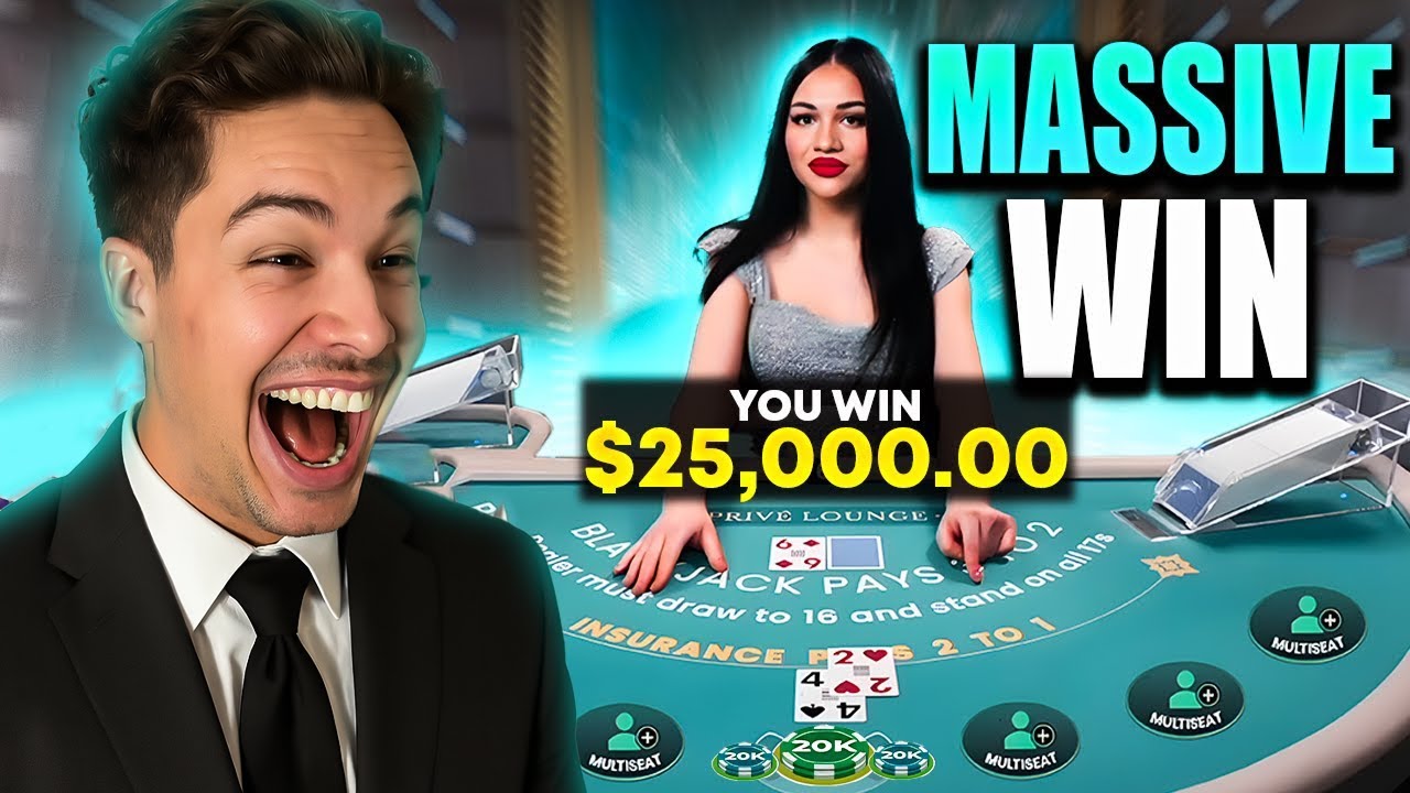 I WON MASSIVE ON ONLINE BLACKJACK!
