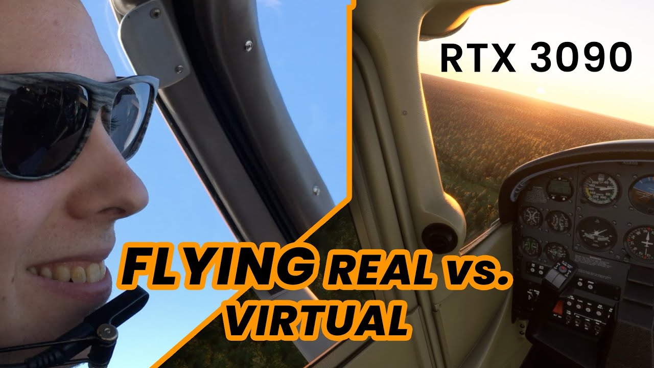 Flying real plane vs. Flight Simulator RTX 3090