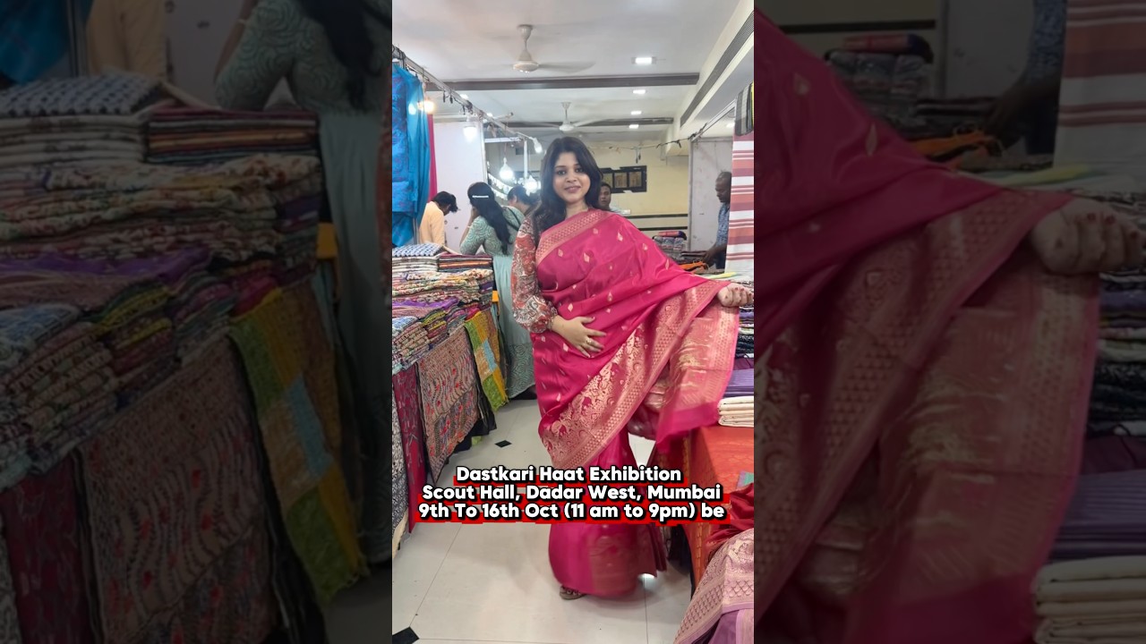 Dastkari Haat Exhibition, Dadar, Mumbai/ Saree Exhibition In Mumbai/ Ethnic Wear Shopping Haul