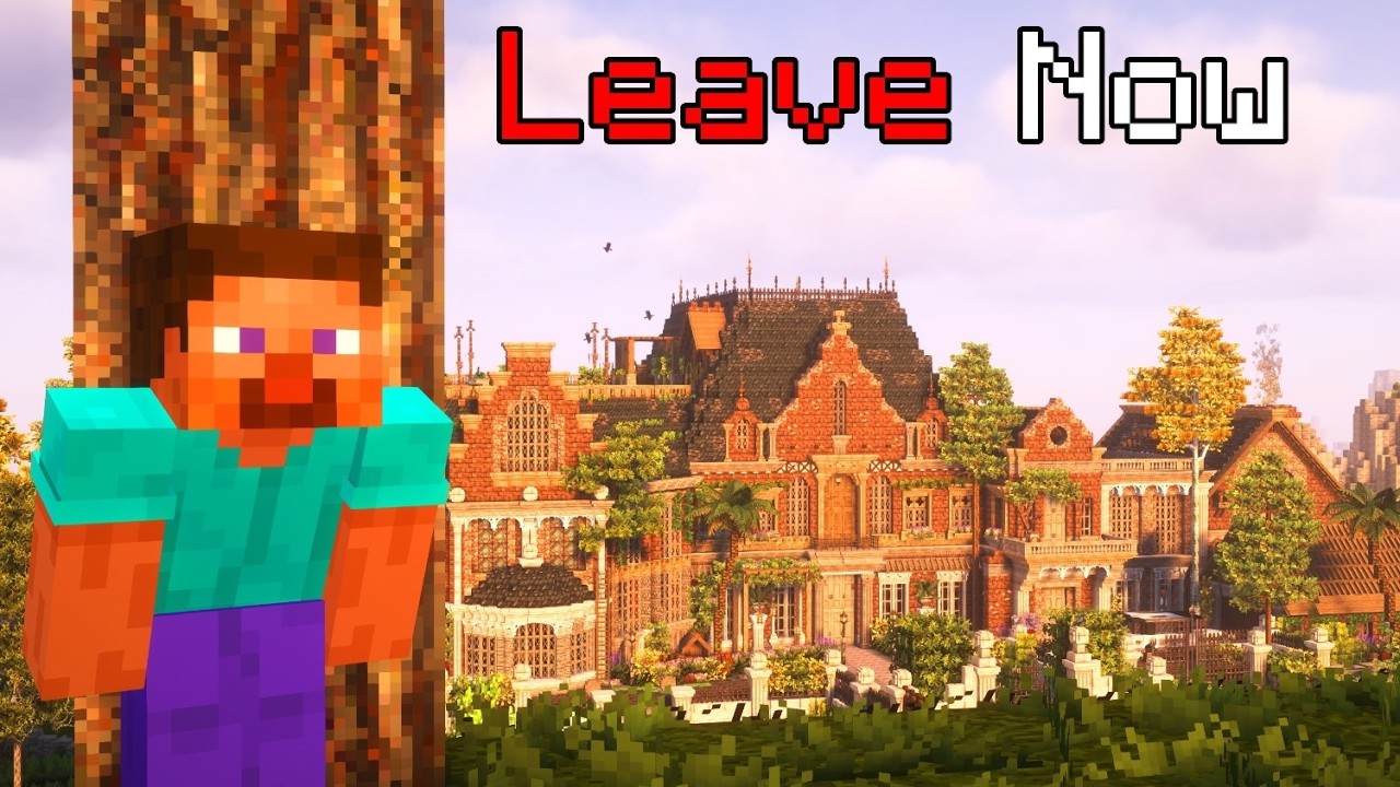 Surviving a Cursed Mansion in Minecraft...