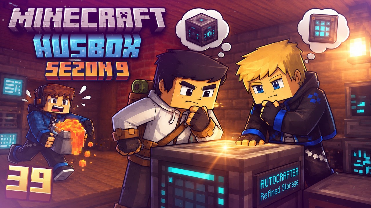 🤯⚙️ Jeden niesie lawę, dw&oacute;ch walczy z autocrafterem! | Minecraft HusBox #39 | S9 /w Ponczu & Kartu