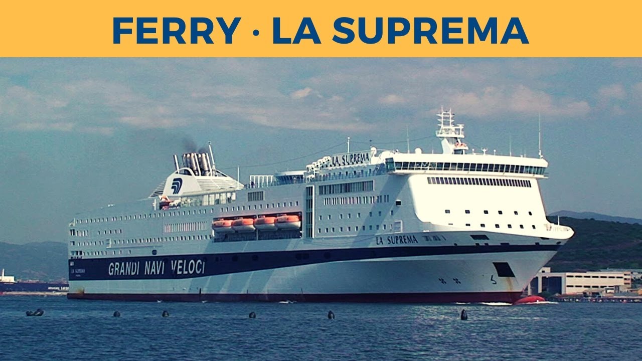 Classic Ferry Video 2007 - Departure of ferry LA SUPREMA, Olbia (Grandi Navi Veloci)