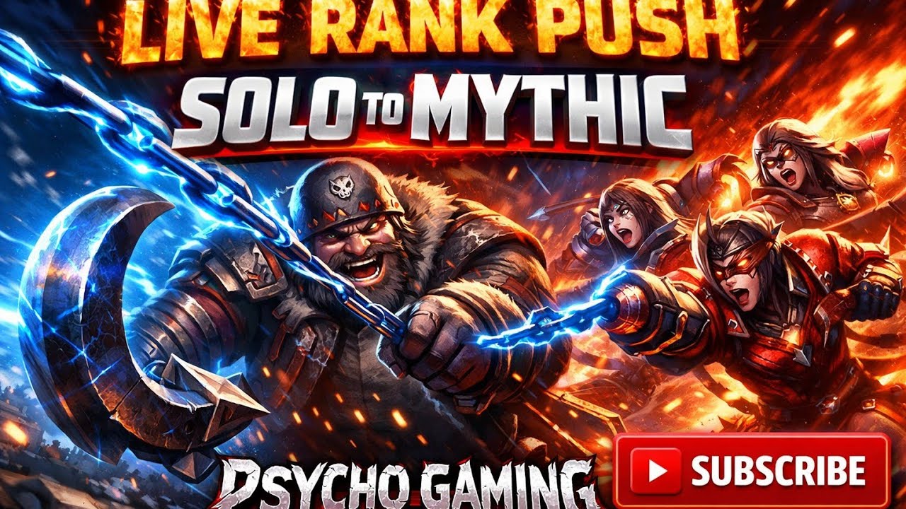 MLBB LIVE Ranked Match 🔴 Solo Rank Push to Mythic | Psycho Gaming