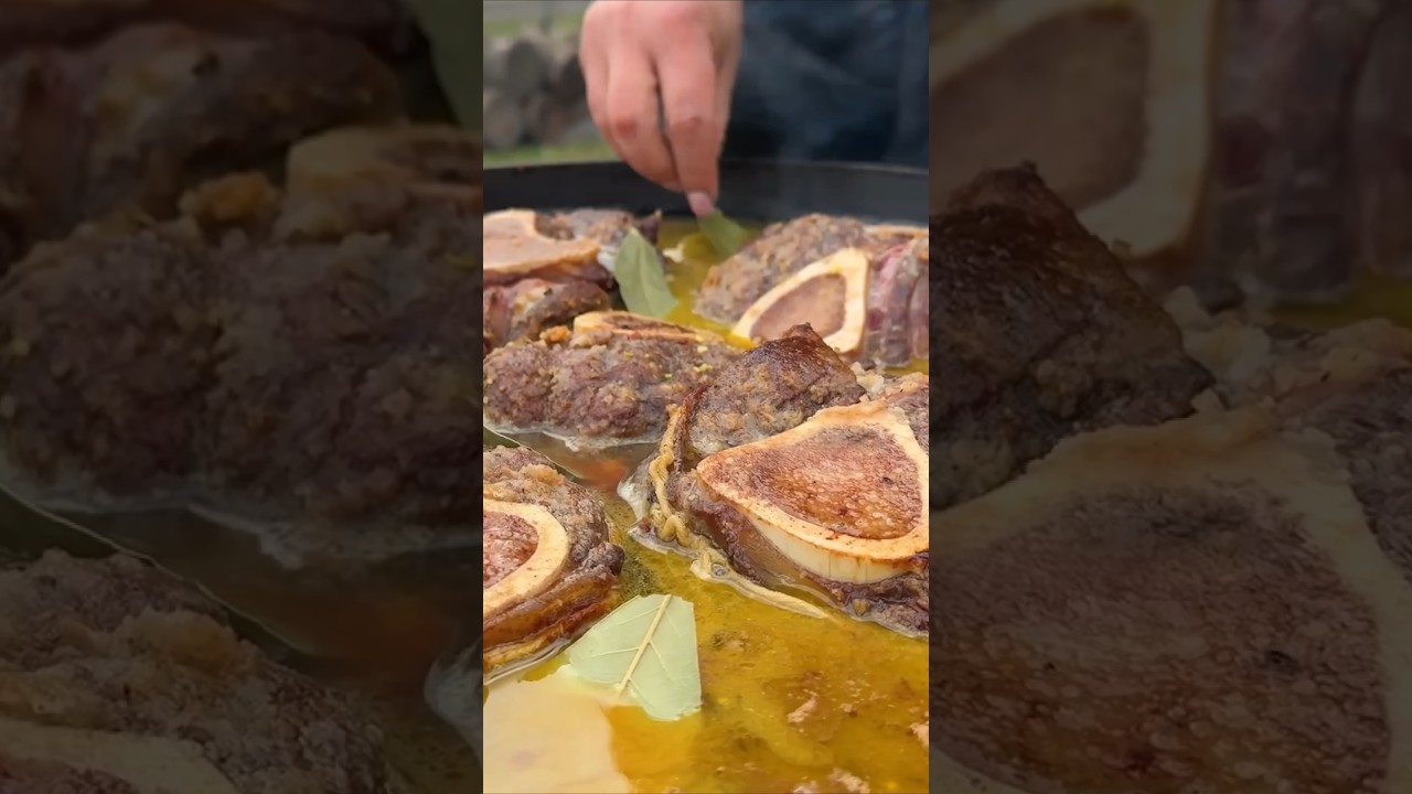 🔥 Campfire Steaks & Afghan Cauldron Stew: A Mouthwatering Adventure 🤤🥩