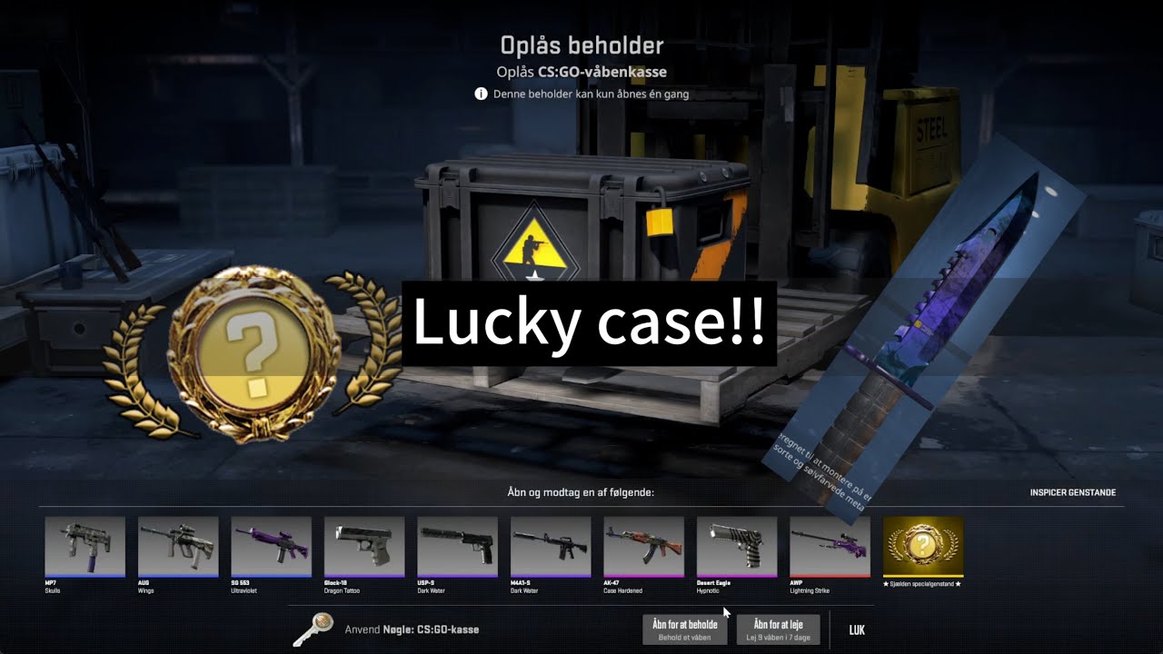 Åbner kniv og weapon Case 1!! (Stor case opening)