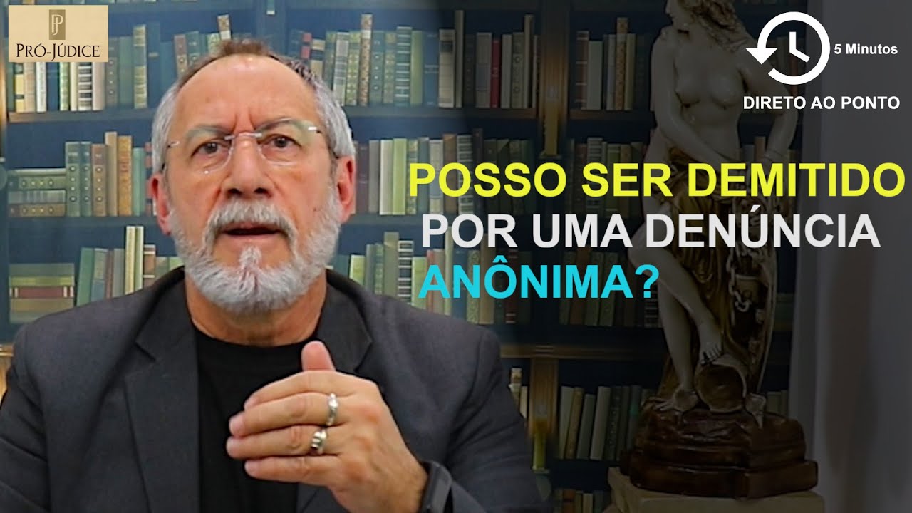 O Processo administrativo admite denúncia anônima?