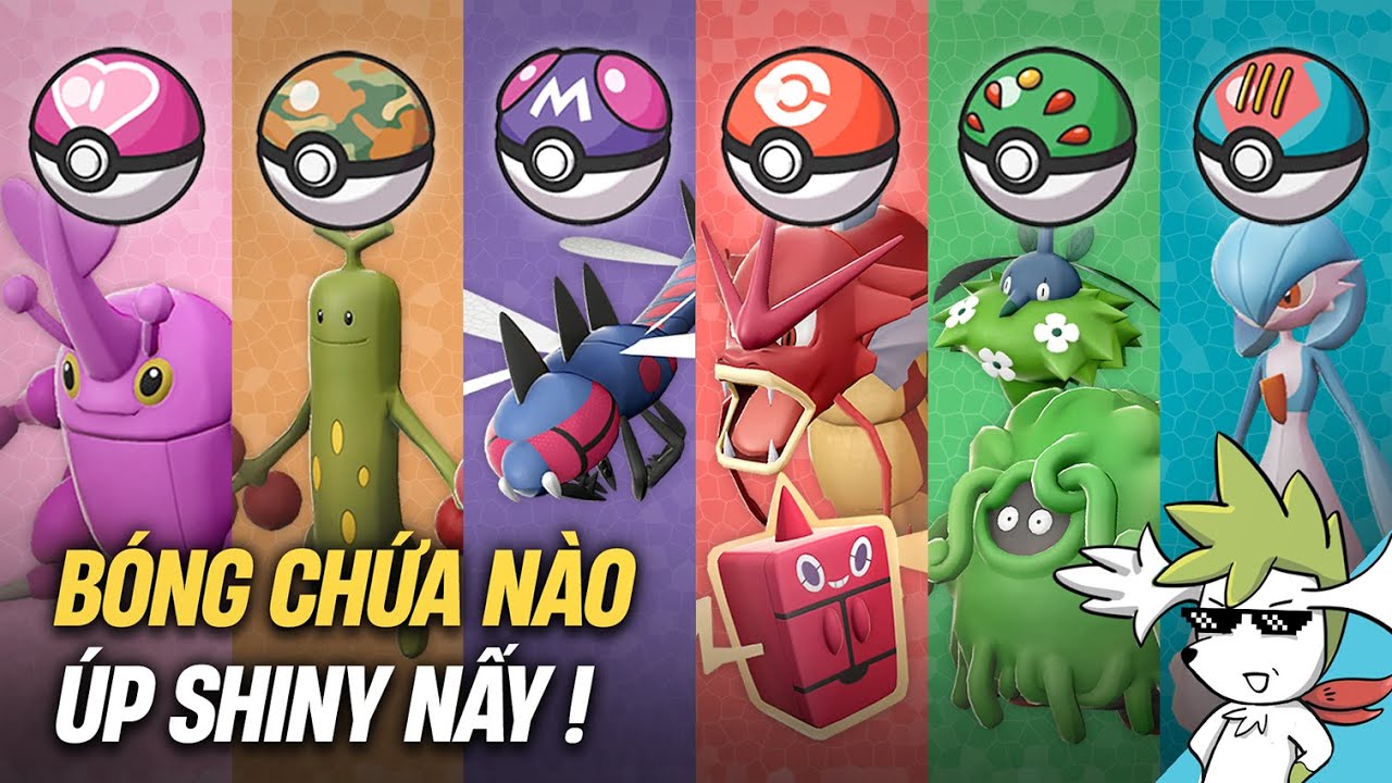 Những Pokemon shiny GIỐNG Y CHANG Pokeball ! | Shaymin Ahhh