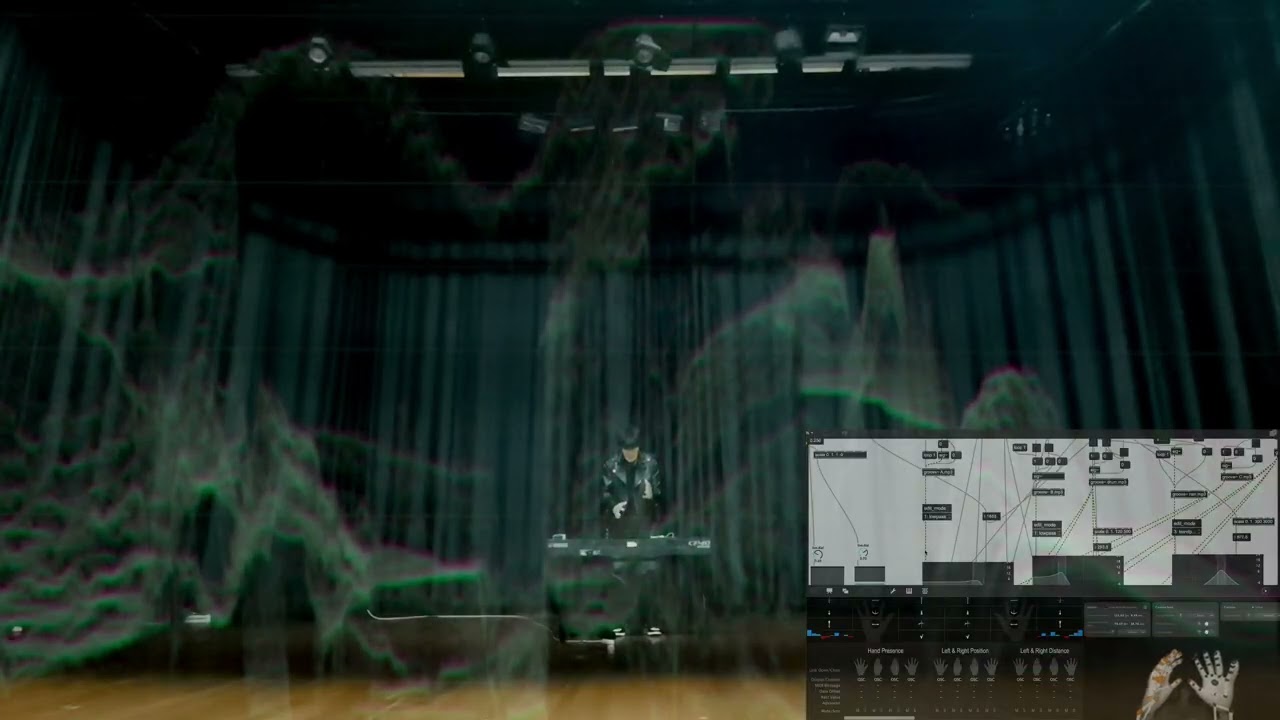 Interactive perfomance made with Leap Motion