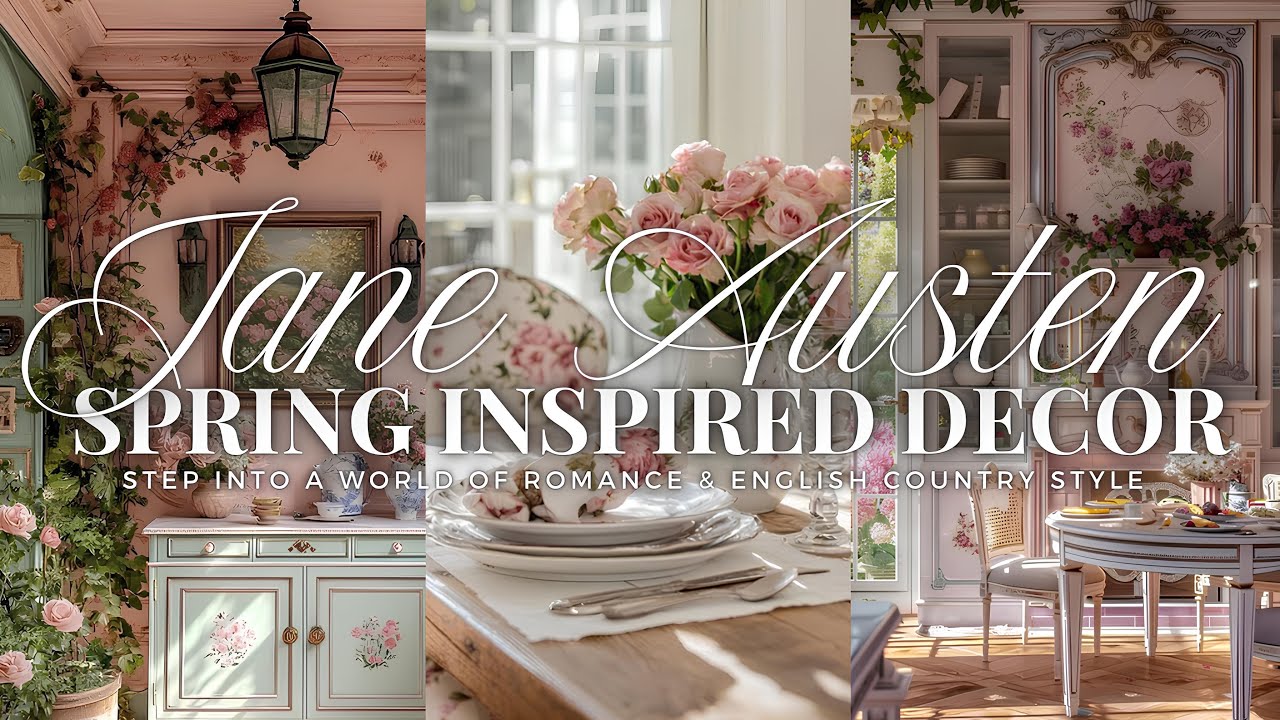 What If Jane Austen Designed a Spring Home? Step Into a World of Romance & English Country Style 🌷✨