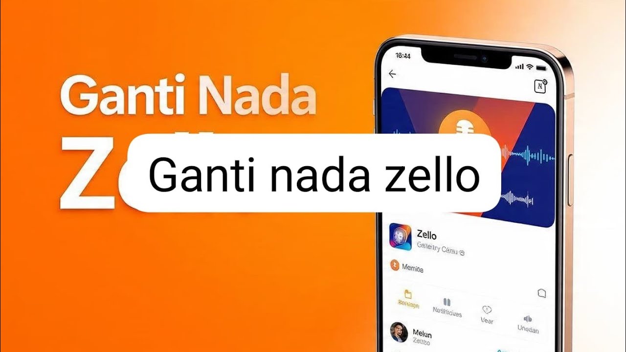 cara mengganti nada aplikasi zello  dengan mudah, android accessible