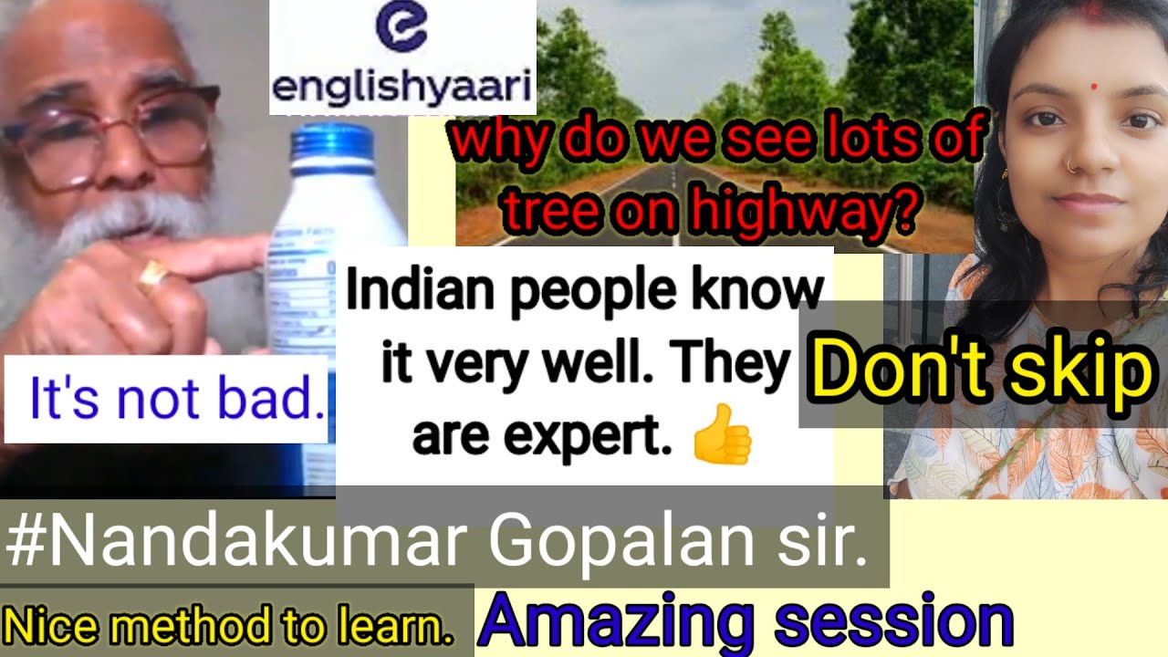 #englishyaariconversation with #Nandakumar Gopalan sir.
