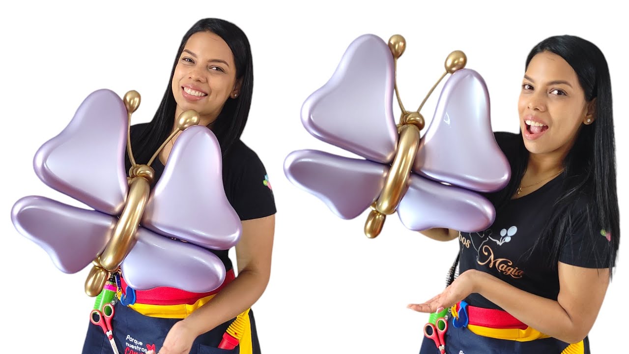 Cómo Hacer Mariposa con Globos - Fácil Mariposa - Balloon Butterfy 🦋🦋