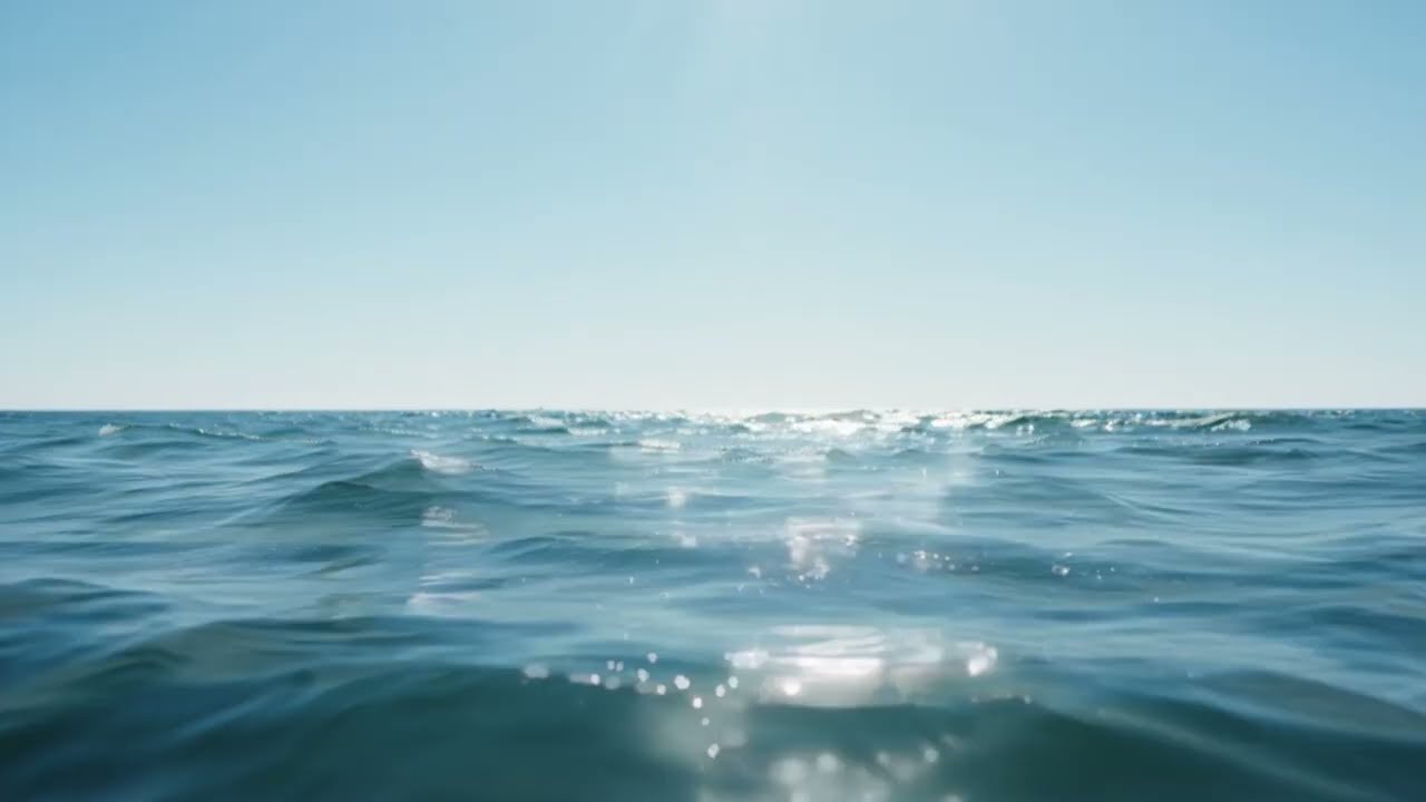 Ocean Waves in Full Daylight☀️  Eye-Level Sea View | Relaxing Beach Ambience 🌊 Calming Sea Sounds