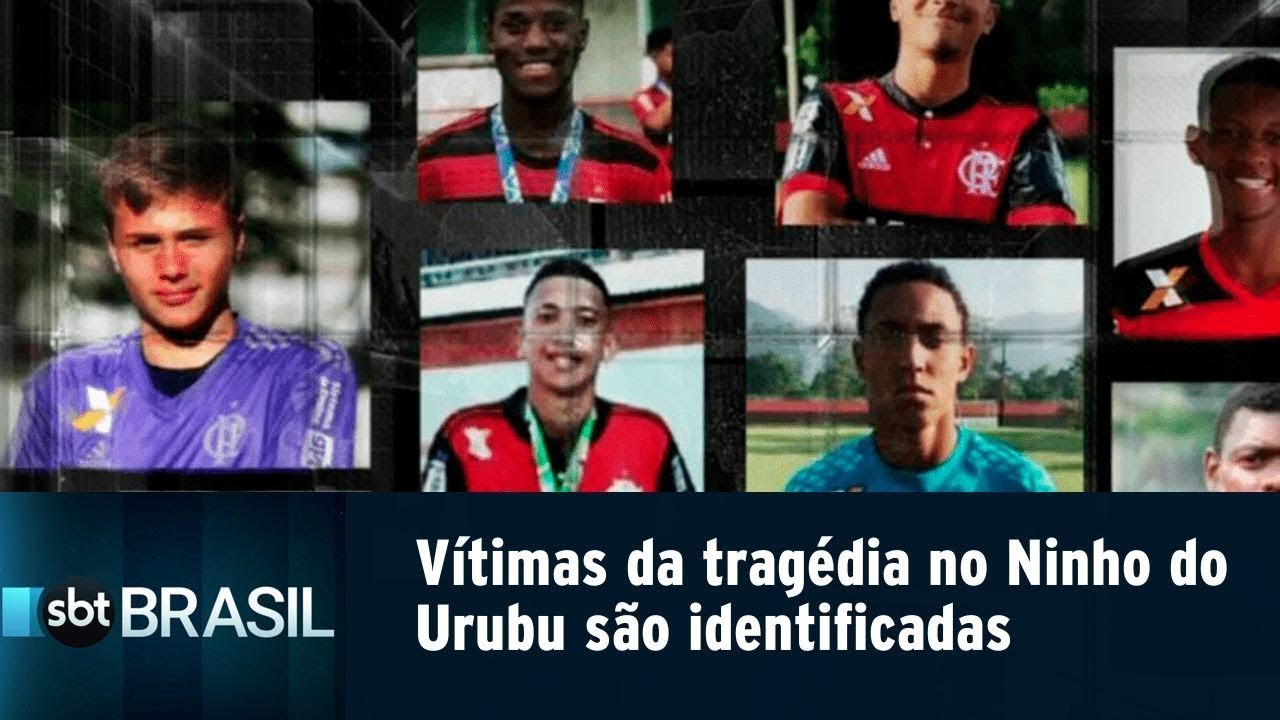 Vítimas da tragédia no Ninho do Urubu, CT do Flamengo, são identificadas | SBT Brasil (08/02/19)