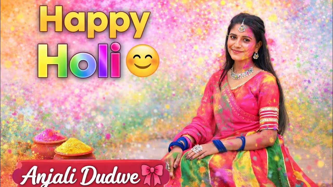 Happy Holi guys 😄🎉🫟#viral #enjoy #vlog #explore #beautiful #sendhwa_sendhwa #manawar #joy #fun #anju