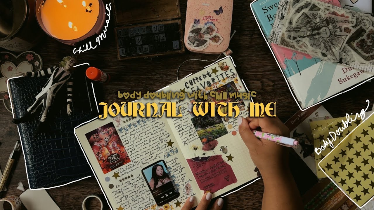 Body Doubling Journal With Me | Chill Music + Real Time Journaling