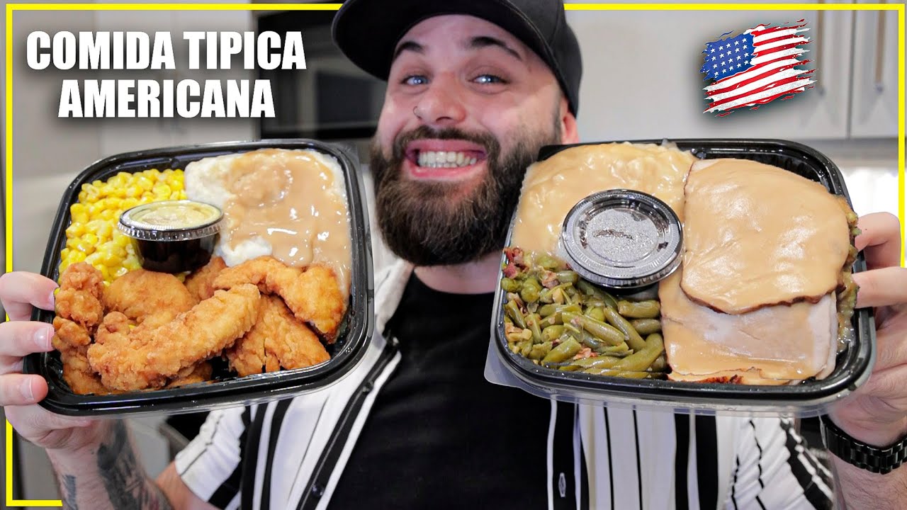 PROVANDO O JANTAR TÍPICO AMERICANO | COMIDA TRADICIONAL DOS ESTADOS UNIDOS