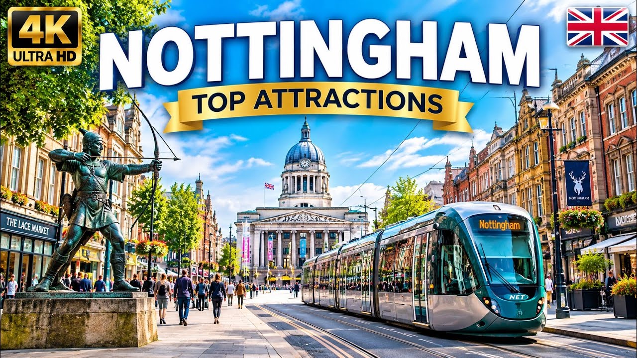 Discover Nottingham, England 🇬🇧 | Stunning 4K Travel| Hidden Gems & Top Attractions