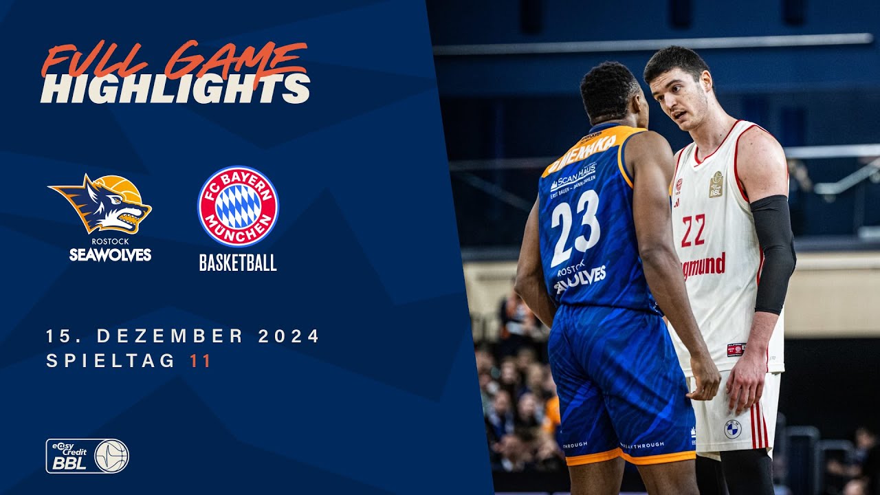 ROSTOCK SEAWOLVES vs. FC Bayern München Basketball - Full Game Highlights - Spieltag 11, 2024/25