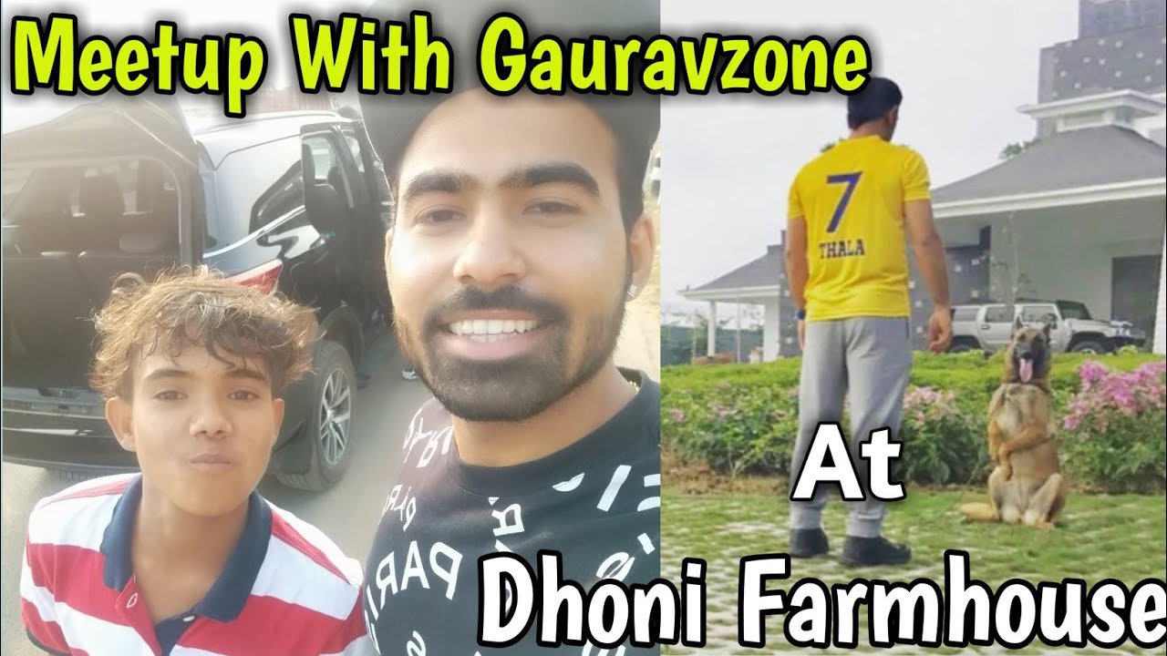 ranchi vlogger met Gauravzone in Ranchi/Dream come true / meetup at Dhonis farmhouse/ Shiwank Kittu