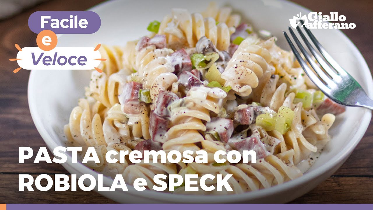 PASTA CREMOSA con ROBIOLA e SPECK CROCCANTE: devi assolutamente provare! 😍😋