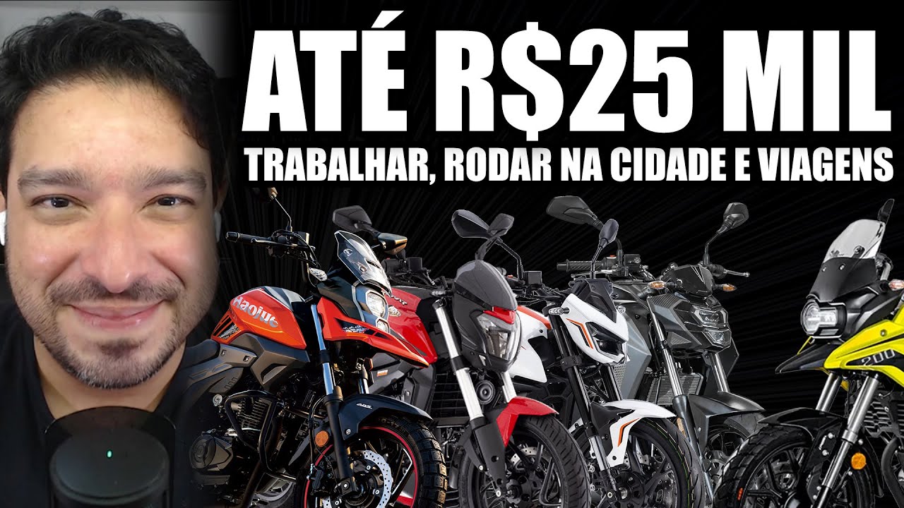 Motos para trabalhar, rodar na cidade e viagens at&eacute; $25 MIL