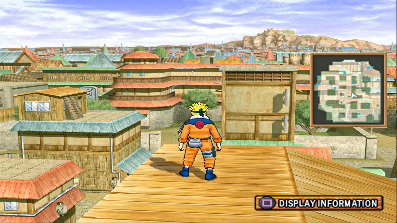 Naruto Ultimate Ninja 3 - Free Roam Gameplay [PS2]
