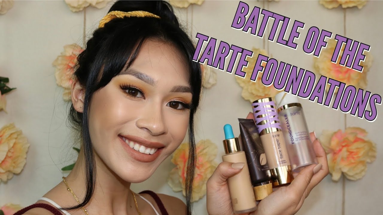 Which is the BEST Tarte Foundation?? Review + Application + Wear Test