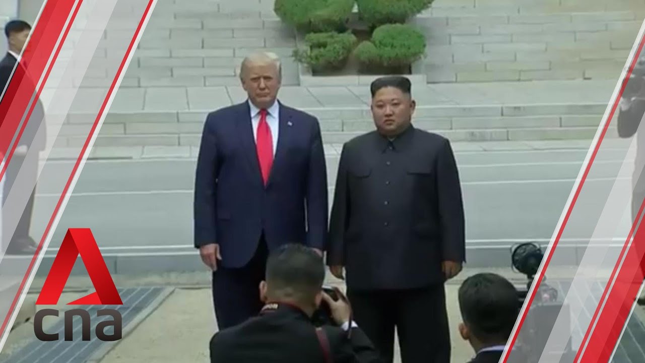 US President Donald Trump meets Kim Jong Un at DMZ, crosses into North Korean territory